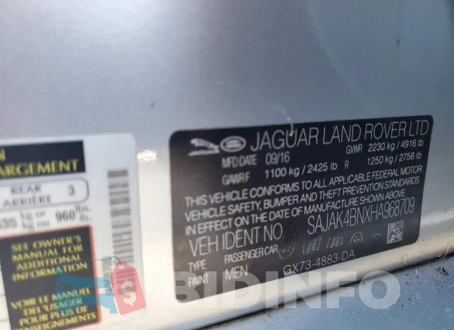 SAJAK4BNXHA968709 Photo# 12