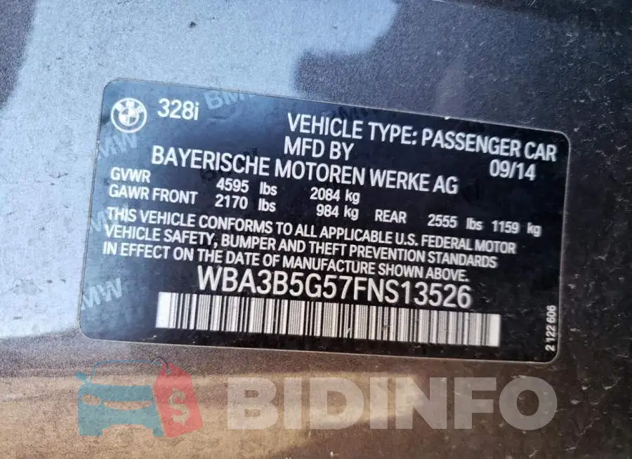 WBA3B5G57FNS13526 Photo# 12