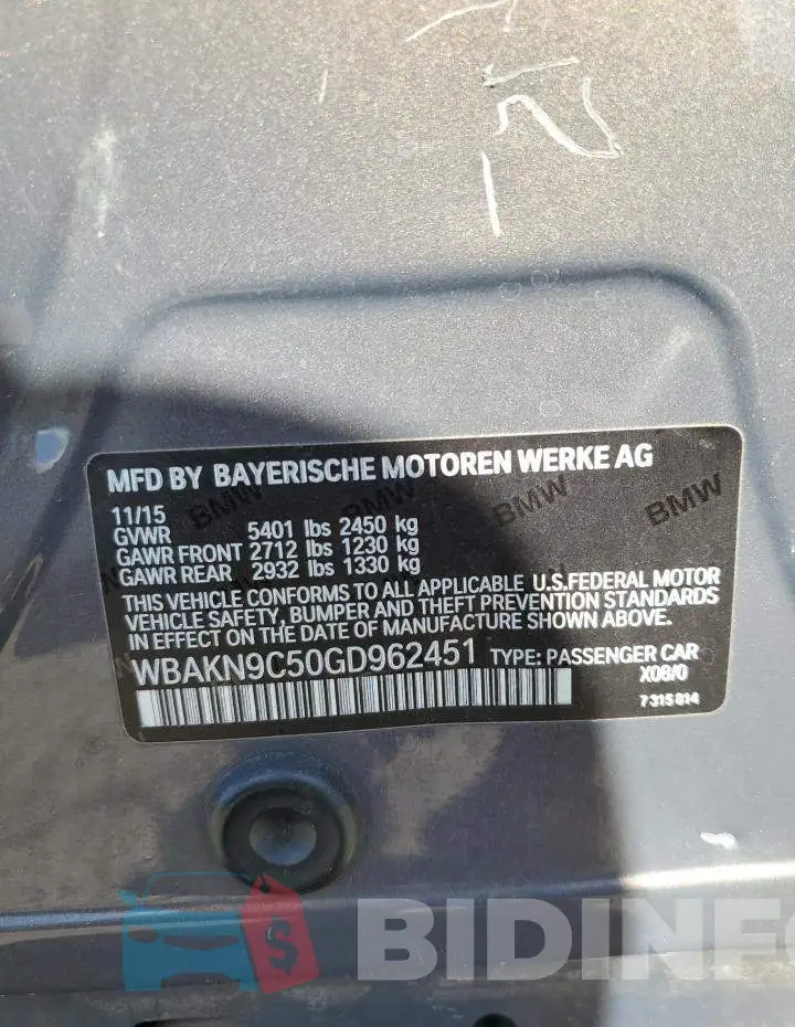 WBAKN9C50GD962451 Photo# 13