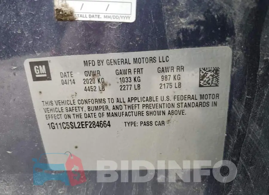 1G11C5SL2EF284664 Photo# 13