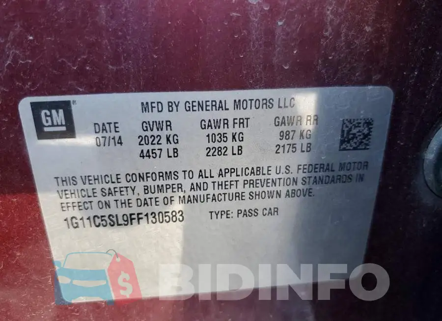 1G11C5SL9FF130583 Photo# 13