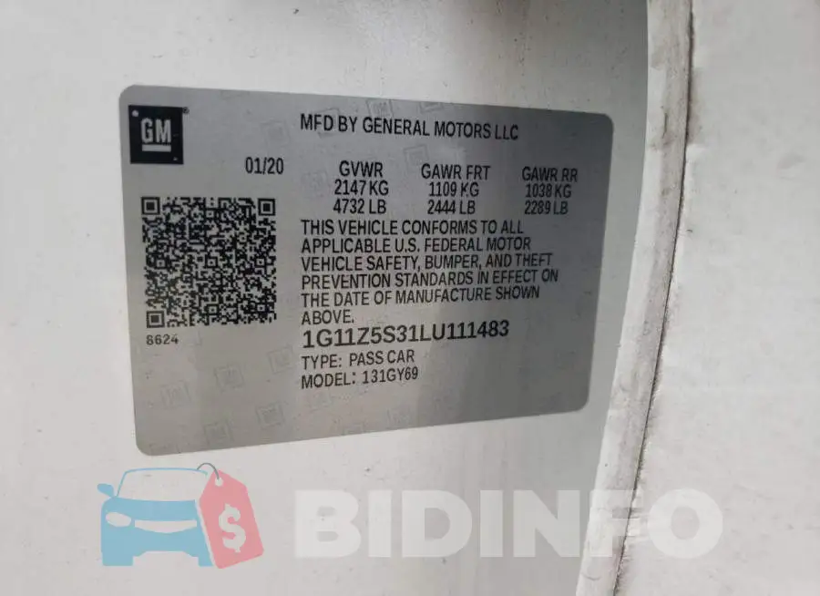 1G11Z5S31LU111483 Photo# 12