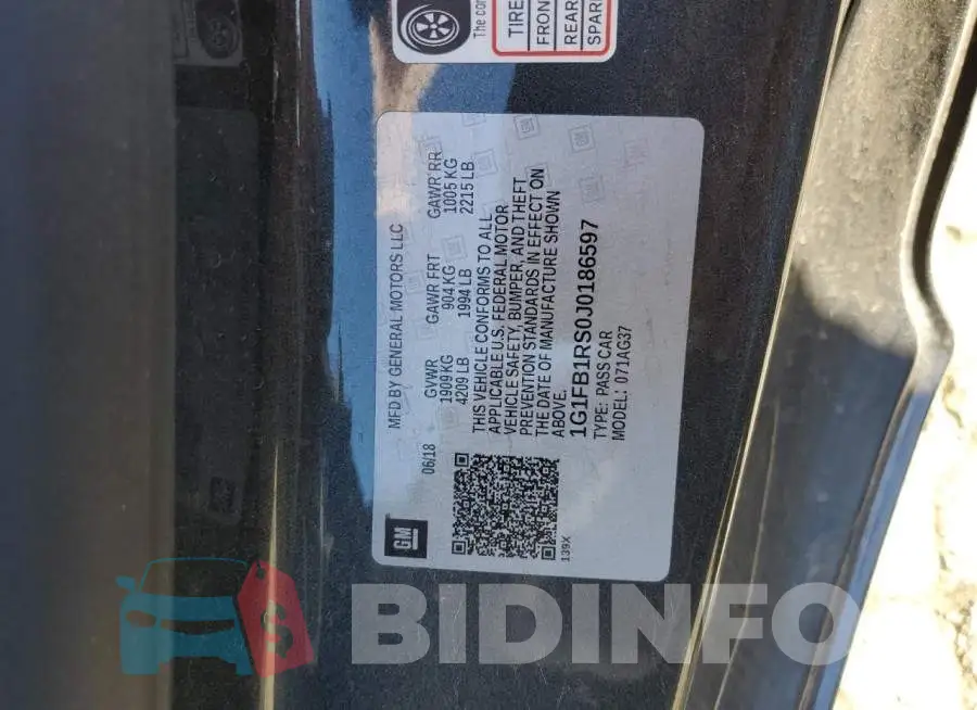 1G1FB1RS0J0186597 Photo# 12