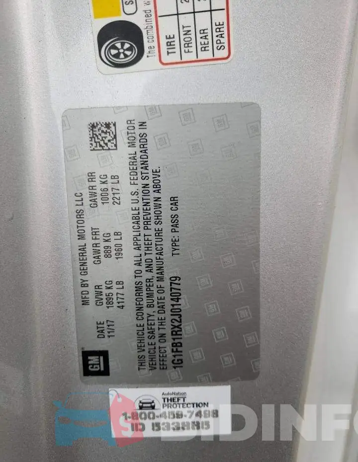 1G1FB1RX2J0140779 Photo# 12