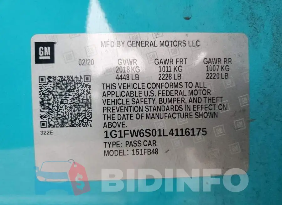 1G1FW6S01L4116175 Photo# 12