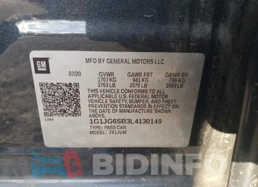 1G1JG6SB3L4130149 Photo# 12