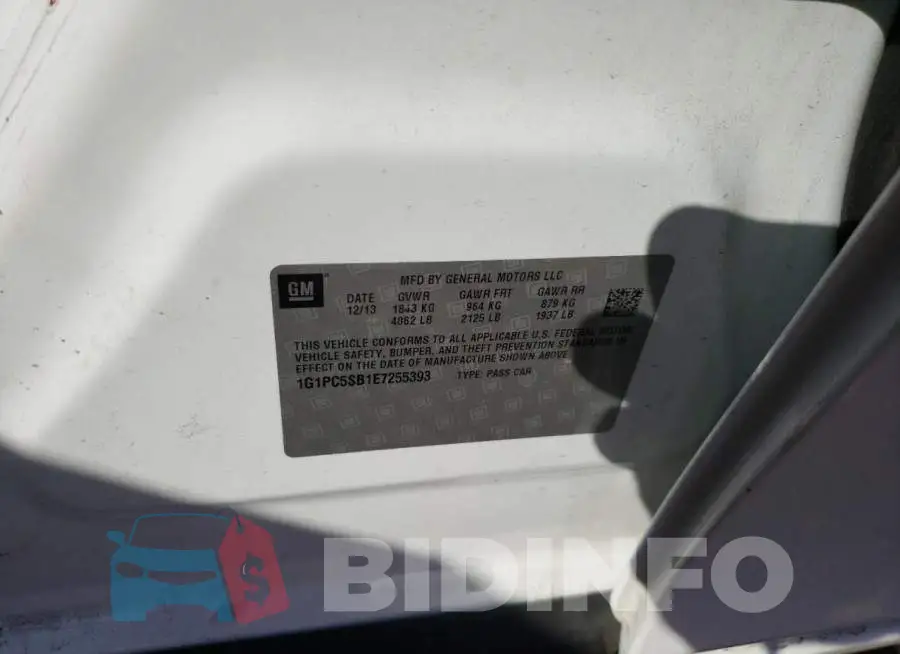 1G1PC5SB1E7255393 Photo# 12