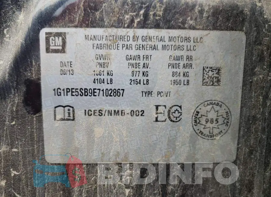 1G1PE5SB9E7102867 Photo# 13