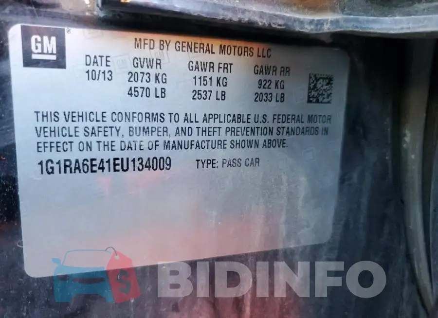 1G1RA6E41EU134009 Photo# 12