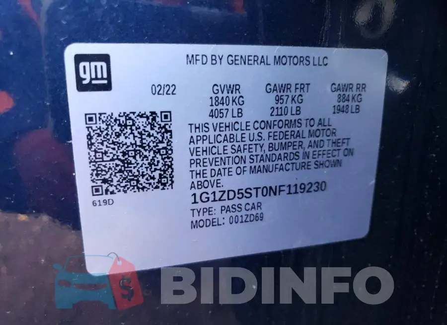 1G1ZD5ST0NF119230 Photo# 12
