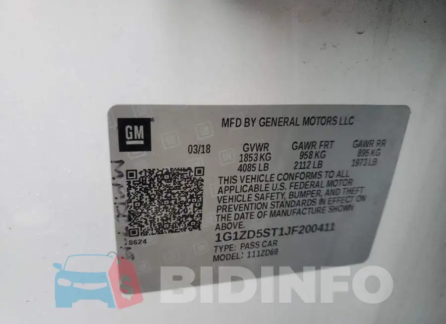 1G1ZD5ST1JF200411 Photo# 12