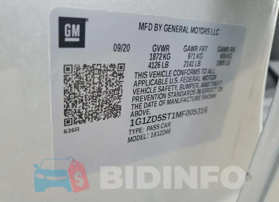 1G1ZD5ST1MF005316 Photo# 12