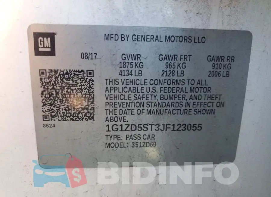 1G1ZD5ST3JF123055 Photo# 12