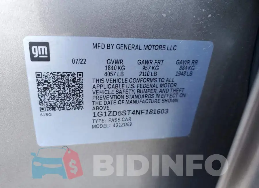 1G1ZD5ST4NF181603 Photo# 12