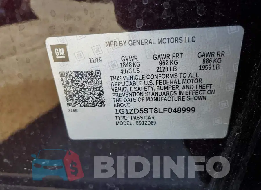 1G1ZD5ST8LF048999 Photo# 12