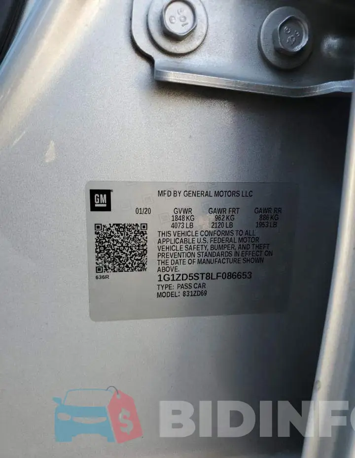 1G1ZD5ST8LF086653 Photo# 12
