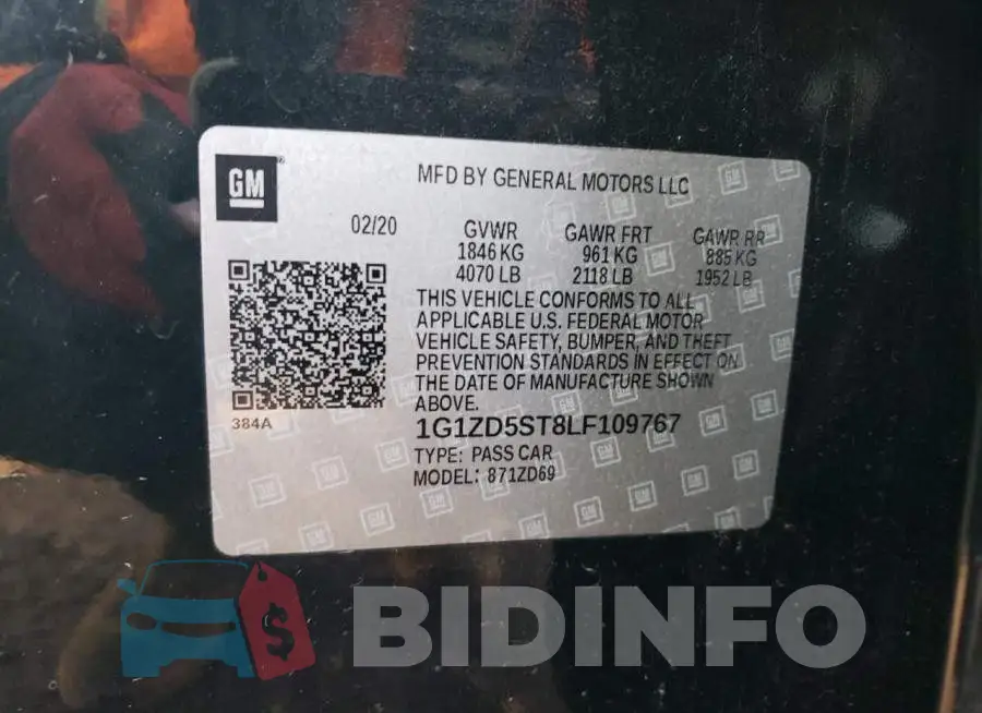1G1ZD5ST8LF109767 Photo# 12
