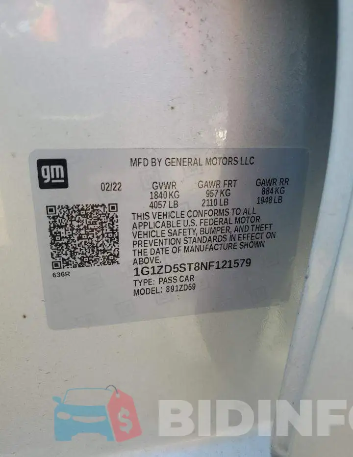 1G1ZD5ST8NF121579 Photo# 12