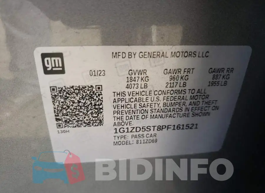 1G1ZD5ST8PF161521 Photo# 12
