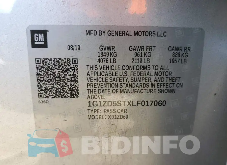 1G1ZD5STXLF017060 Photo# 12