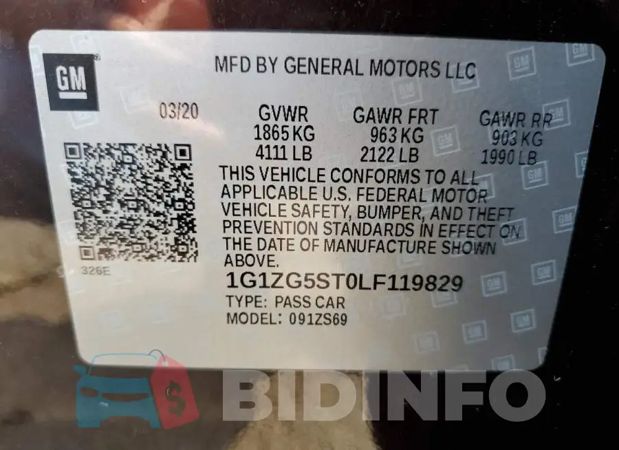1G1ZG5ST0LF119829 Photo# 12
