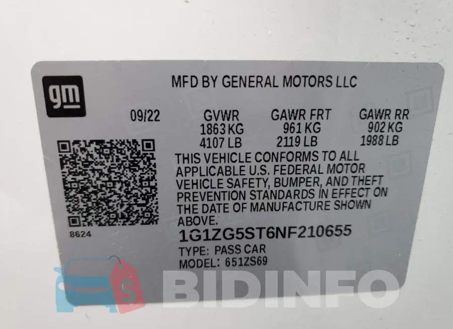 1G1ZG5ST6NF210655 Photo# 12