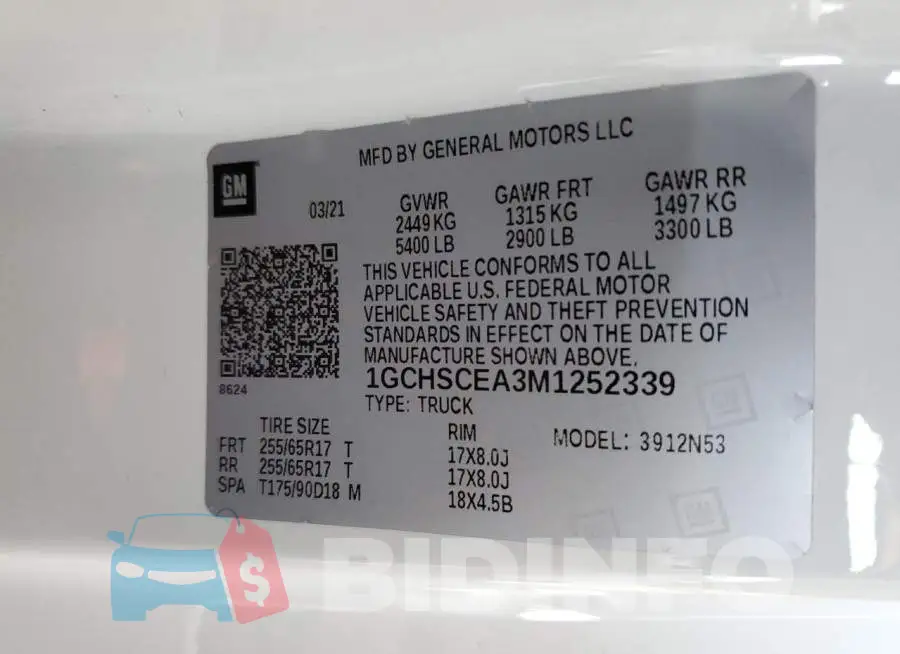 1GCHSCEA3M1252339 Photo# 12