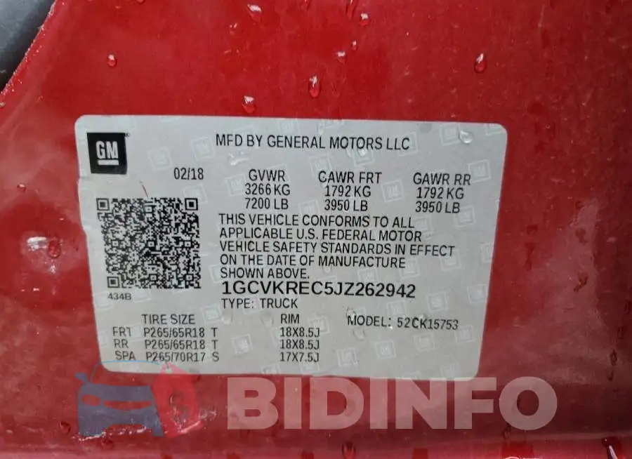 1GCVKREC5JZ262942 Photo# 12