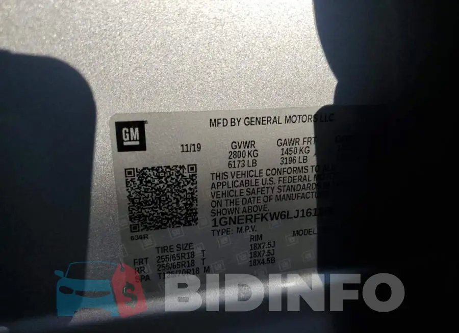 1GNERFKW6LJ161166 Photo# 13