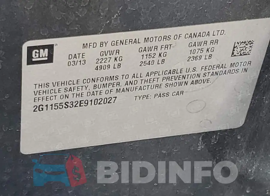 2G1155S32E9102027 Photo# 13