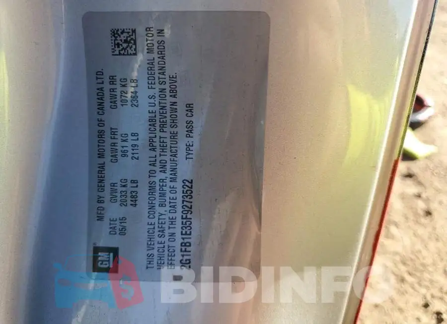 2G1FB1E35F9273522 Photo# 12