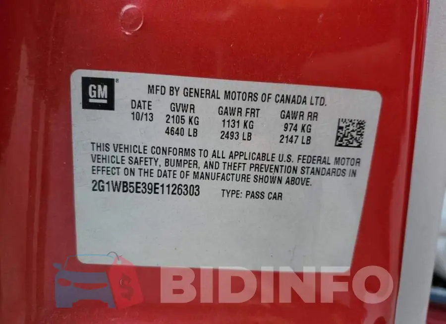 2G1WB5E39E1126303 Photo# 13
