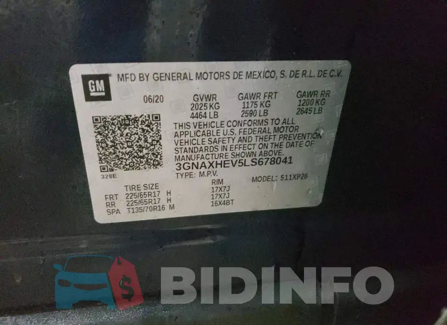 3GNAXHEV5LS678041 Photo# 13