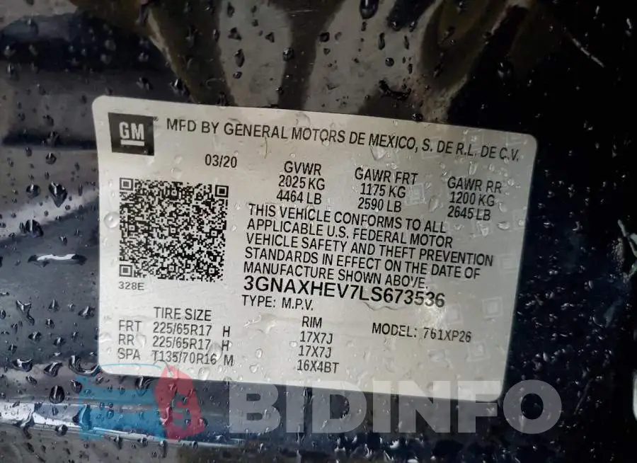 3GNAXHEV7LS673536 Photo# 13