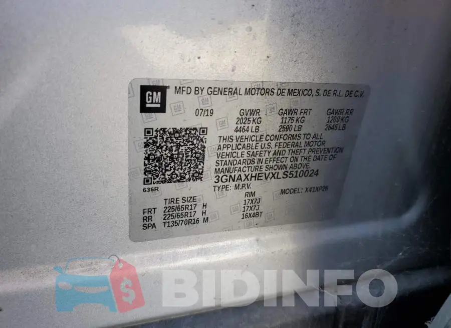 3GNAXHEVXLS510024 Photo# 12