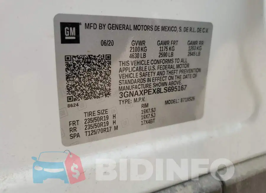 3GNAXPEX8LS695167 Photo# 13