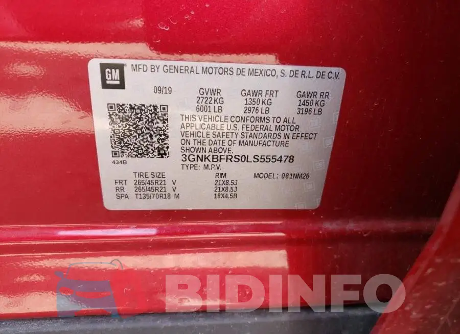 3GNKBFRS0LS555478 Photo# 12