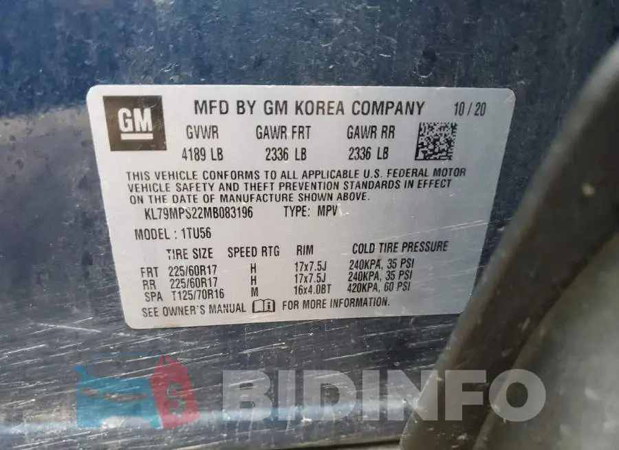 KL79MPS22MB083196 Photo# 13