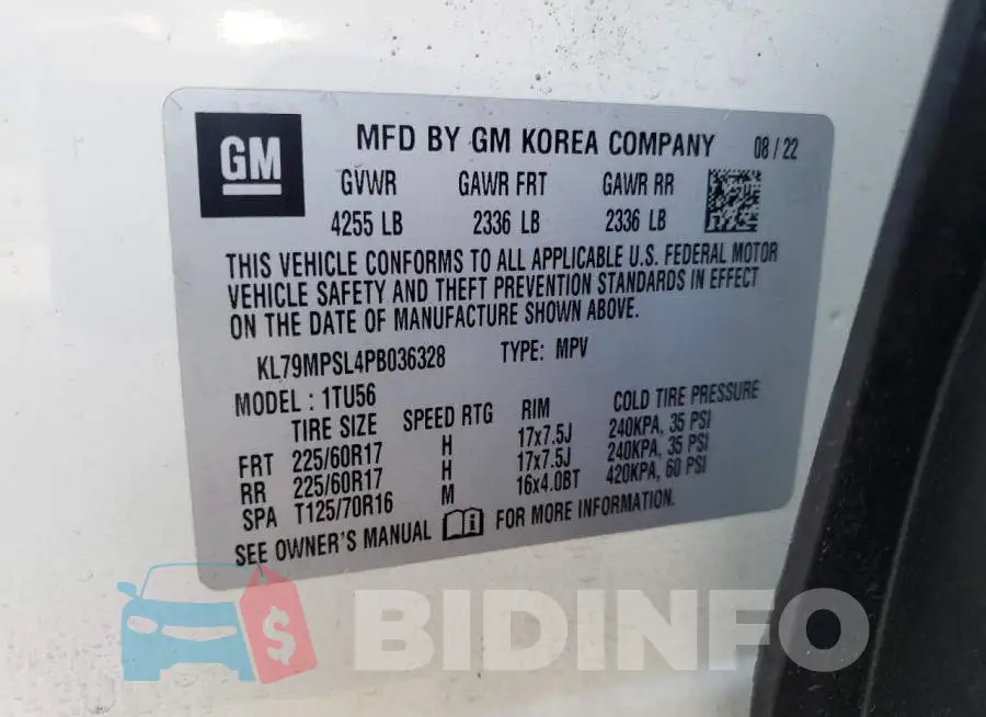 KL79MPSL4PB036328 Photo# 13