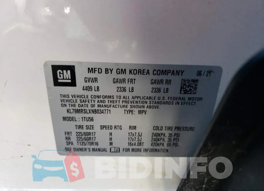KL79MRSLXNB034771 Photo# 13