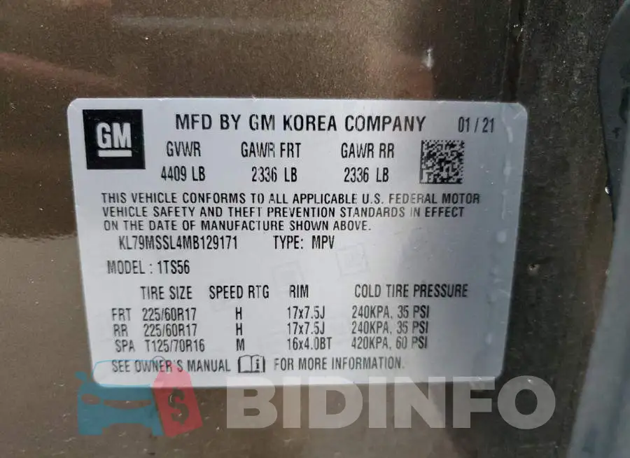 KL79MSSL4MB129171 Photo# 13