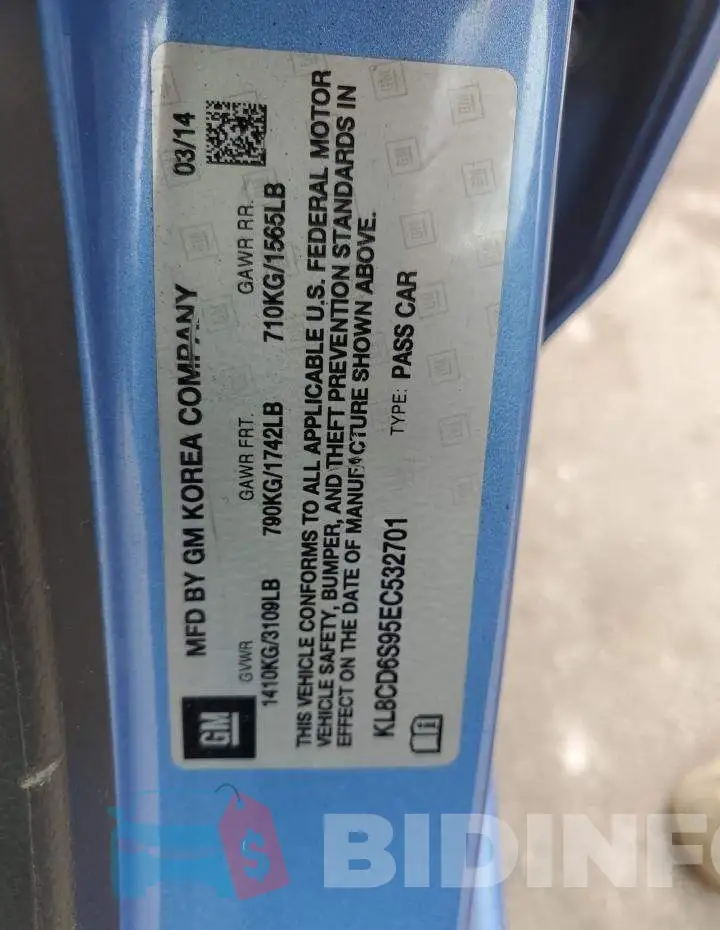 KL8CD6S95EC532701 Photo# 12