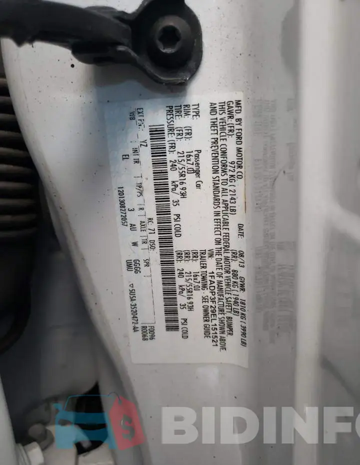 1FADP3F29EL151521 Photo# 13