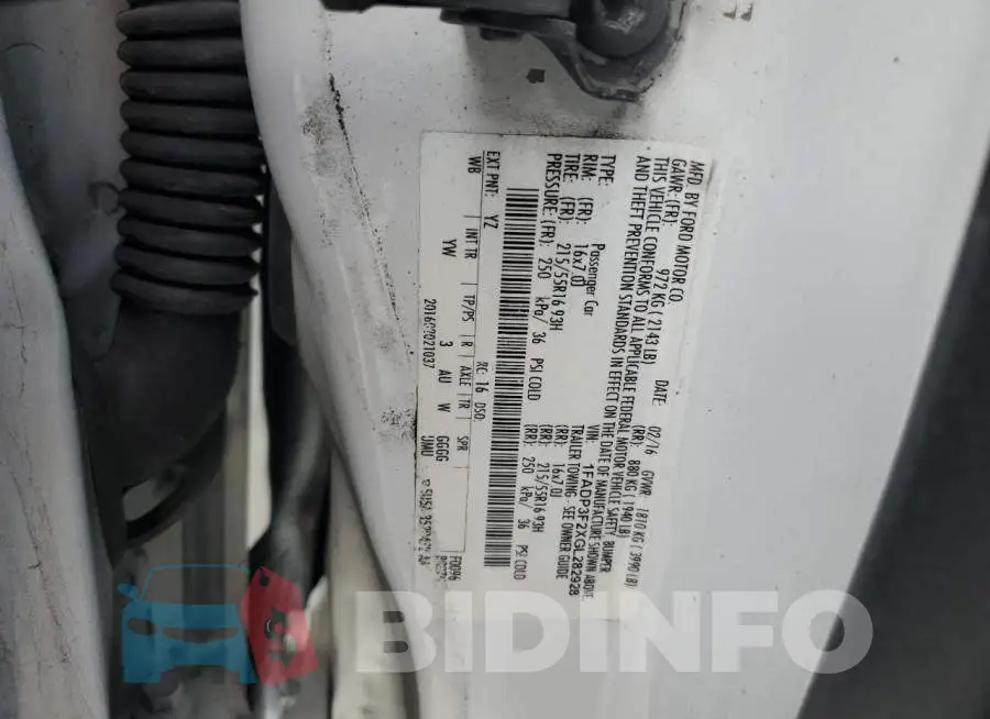 1FADP3F2XGL282928 Photo# 12