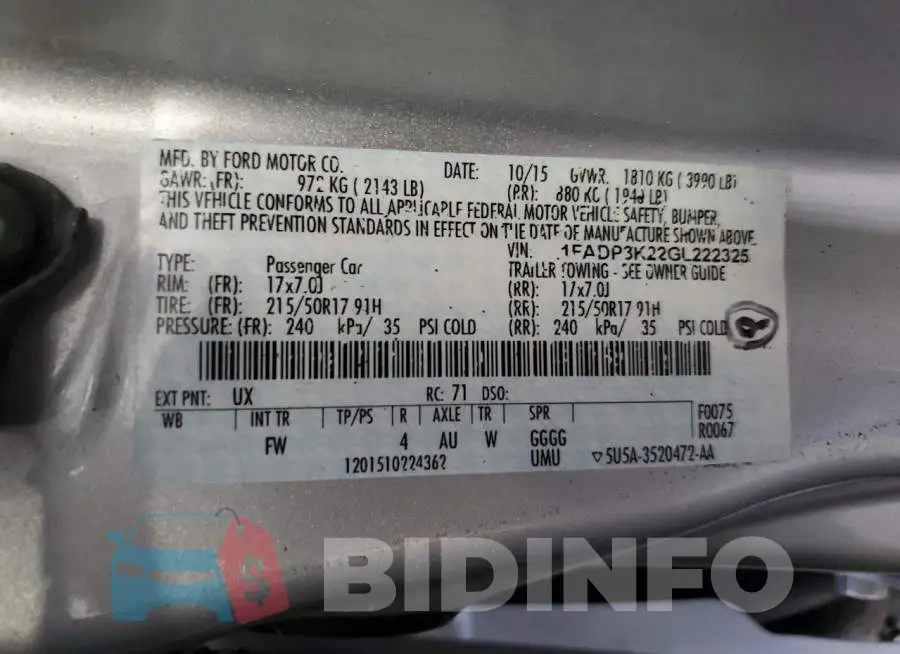 1FADP3K22GL222325 Photo# 12