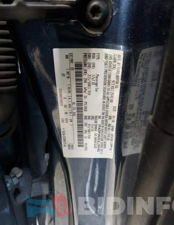 1FADP3N26JL250082 Photo# 12