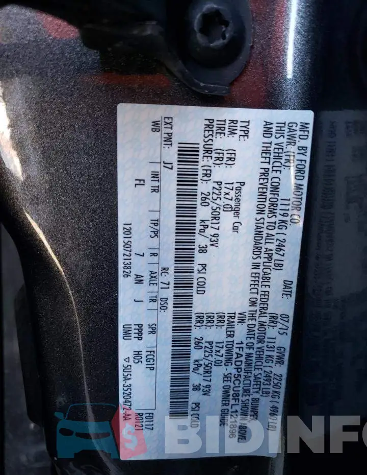 1FADP5CU8FL121896 Photo# 12