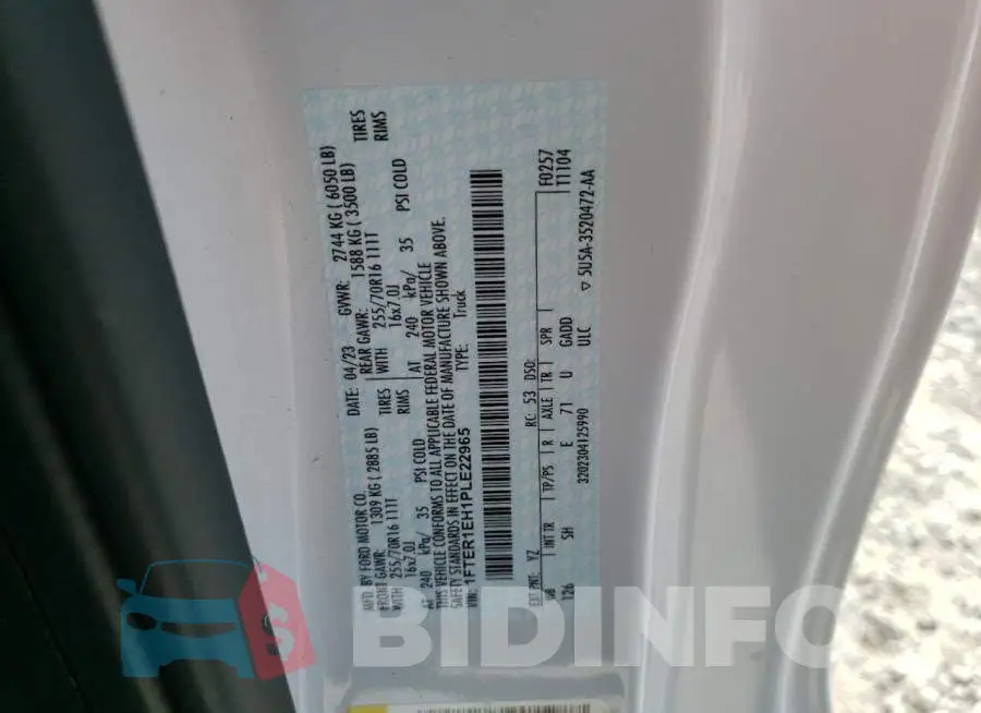 1FTER1EH1PLE22965 Photo# 12