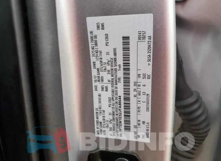 1FTEW1E52JFA88644 Photo# 12