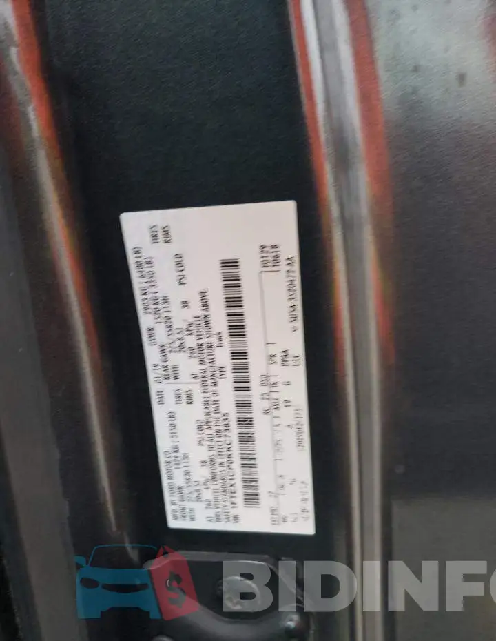 1FTEX1CP0KKC73835 Photo# 12